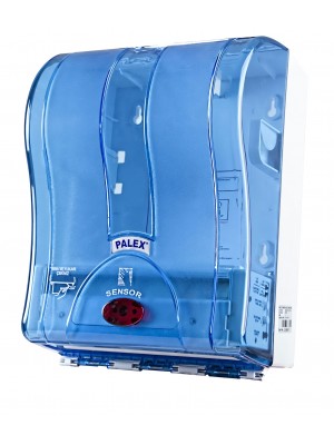 PALEX Otomatik Havlu Dispenseri Şeffaf Mavi 3491-1